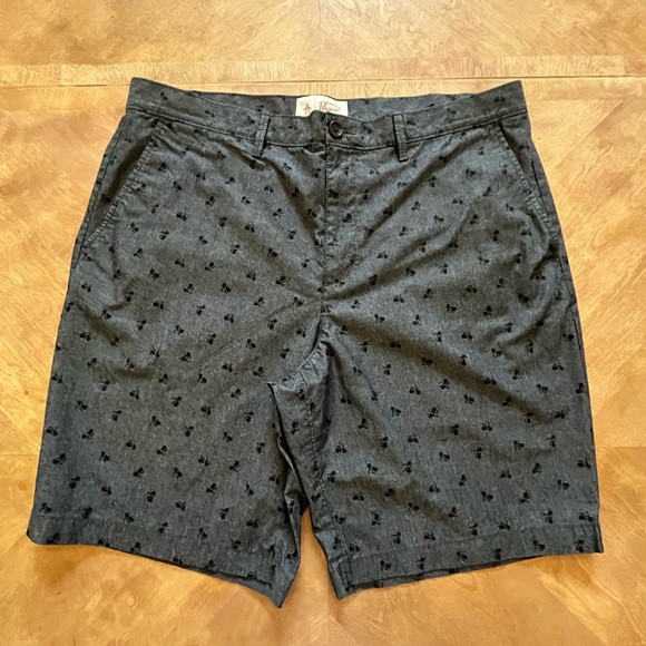 Original Penguin Other - Original Penguin Charcoal Retro Bike Print Shorts – Size 36